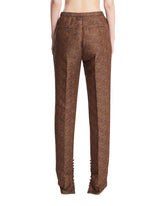 Brown Jacquard Pants | PDP | Antonia