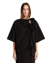 Black Draped T-Shirt | PDP | Antonia