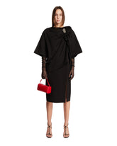 Black Draped T-Shirt | PDP | Antonia