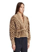 Beige Wool Sweater with Embroidery | PDP | Antonia