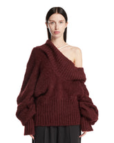 Maglione Oversize In Mohair Marrone | PDP | Antonia