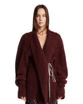 Burgundy Oversized Mohair Sweater | PDP | Antonia