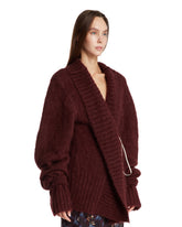 Maglione Oversize In Mohair Burgundy | PDP | Antonia