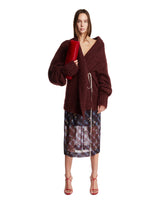 Burgundy Oversized Mohair Sweater | PDP | Antonia