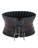 Brown Leather Corset Belt | DRIES VAN NOTEN | All | Antonia