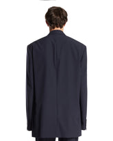 Blazer Doppiopetto In Lana Blu | PDP | Antonia