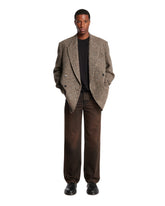 Beige Wool Double-Breasted Blazer | PDP | Antonia