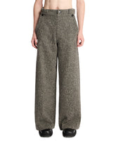 Gray Wide-Leg Wool Trousers | PDP | Antonia