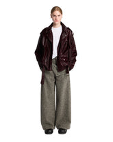 Gray Wide-Leg Wool Trousers | PDP | Antonia