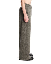 Gray Wide-Leg Wool Trousers | PDP | Antonia