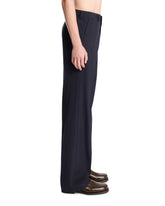 Gray Wide-Leg Wool Trousers | PDP | Antonia