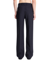 Gray Wide-Leg Wool Trousers | PDP | Antonia