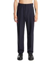 Blue Wool Trousers | PDP | Antonia