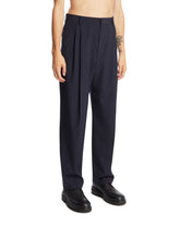 Blue Wool Trousers | PDP | Antonia