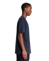 Blue Crew Neck T-Shirt | PDP | Antonia