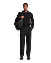 Black Long-Sleeve Polo | PDP | Antonia