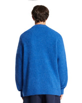Blue Alpaca and Wool Cardigan | PDP | Antonia