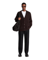 Brown Alpaca and Wool Cardigan | PDP | Antonia