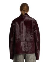 Purple Leather Biker Jacket | PDP | Antonia