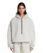 Gray Half-Zip Sweatshirt | PDP | Antonia