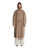 Beige Coat with Belt. | PDP | Antonia