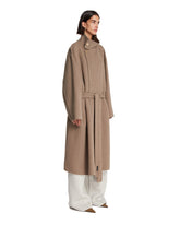 Beige Coat with Belt. | PDP | Antonia