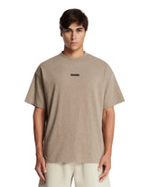 Beige Cotton Logo T-shirt - GIFT GUIDE | PLP | Antonia