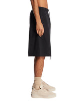 Black Relaxed Cotton Shorts | PDP | Antonia