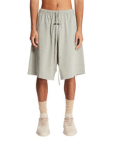 Gray Relaxed Cotton Shorts | PDP | Antonia