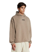 Beige Cotton Hoodie | PDP | Antonia