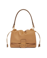 Beige Mamma Baguette Medium Bag | PDP | Antonia