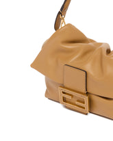 Beige Small Mamma Baguette Bag | PDP | Antonia