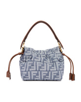 Borsa Mamma Baguette Small Blu | PDP | Antonia