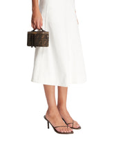 Brown Mini FF Jacquard Vanity Bag | PDP | Antonia