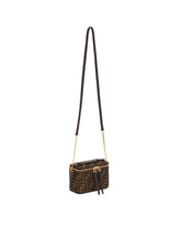 Brown Mini FF Jacquard Vanity Bag | PDP | Antonia
