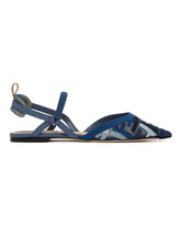 Blue Colibri Lite Slingback Flat | PDP | Antonia