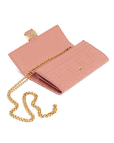 Portafoglio Continental With Chain Baguette Rosa | PDP | Antonia