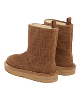 Brown Apres Chic FF Suede Ankle Boots | PDP | Antonia