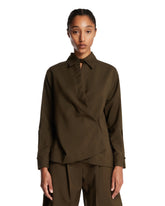 Green Crossover Shirt | PDP | Antonia