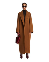 Brown Yves Wool Cocoon Coat | PDP | Antonia