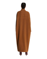 Brown Yves Wool Cocoon Coat | PDP | Antonia