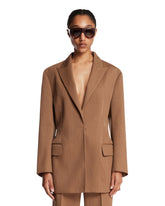 Brown Malina Wool Blazer | PDP | Antonia