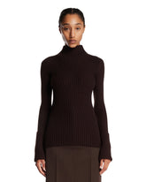 Brown Astrid Wool Sweater | PDP | Antonia