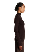 Brown Astrid Wool Sweater | PDP | Antonia