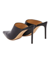 Black R1P1008 Leather Mules | PDP | Antonia