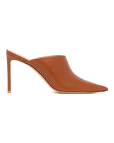 Brown R1P1008 Leather Mules | PDP | Antonia