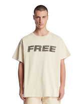 Beige Cotton Free T-Shirt | PDP | Antonia