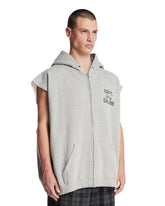 Felpa Senza Maniche Con Logo Grigia | PDP | Antonia