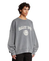 Felpa In Cotone Con Logo Grigia | PDP | Antonia