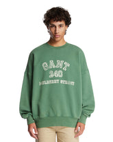 Felpa In Cotone Con Logo Verde | PDP | Antonia